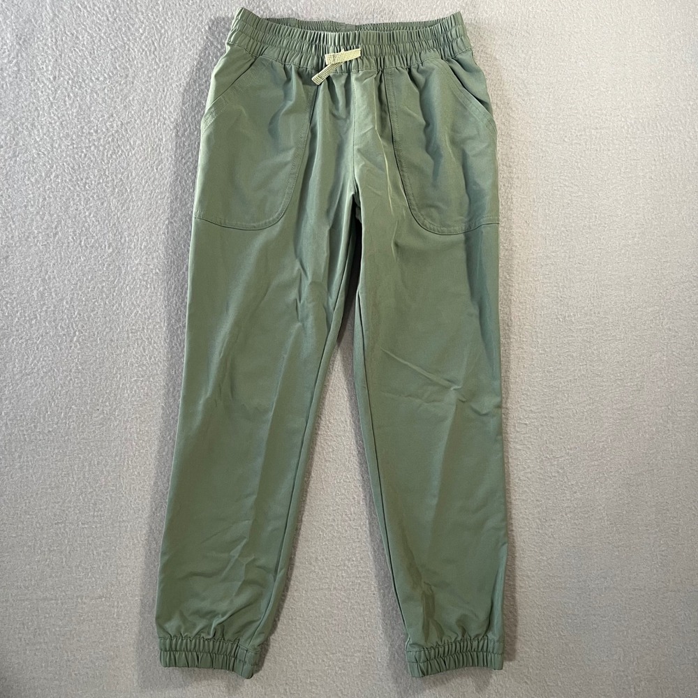 Patagonia Kids Happy Hike Studio Pants Sage Green Joggers Size M 10